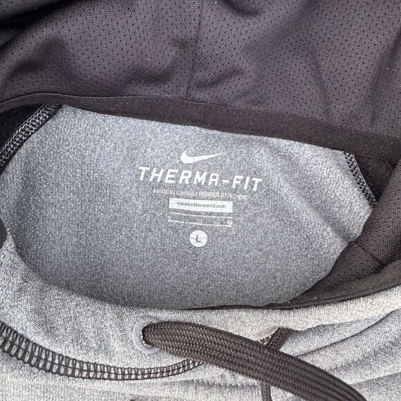 Womens Nike Therma Fit Running‎ Graphic Hoodie Sweat Shirt Size Large Just Do It - Picture 5 of 9